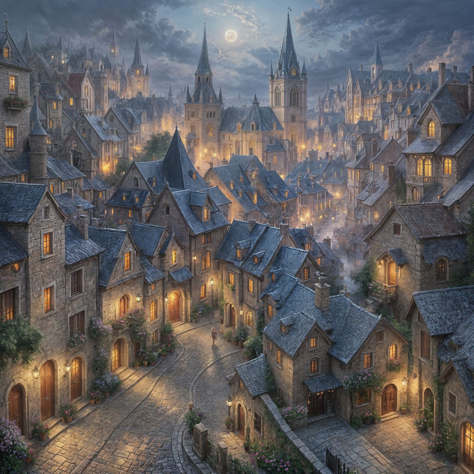 Montpellier: Ethereal Fantasy Scene in Mist