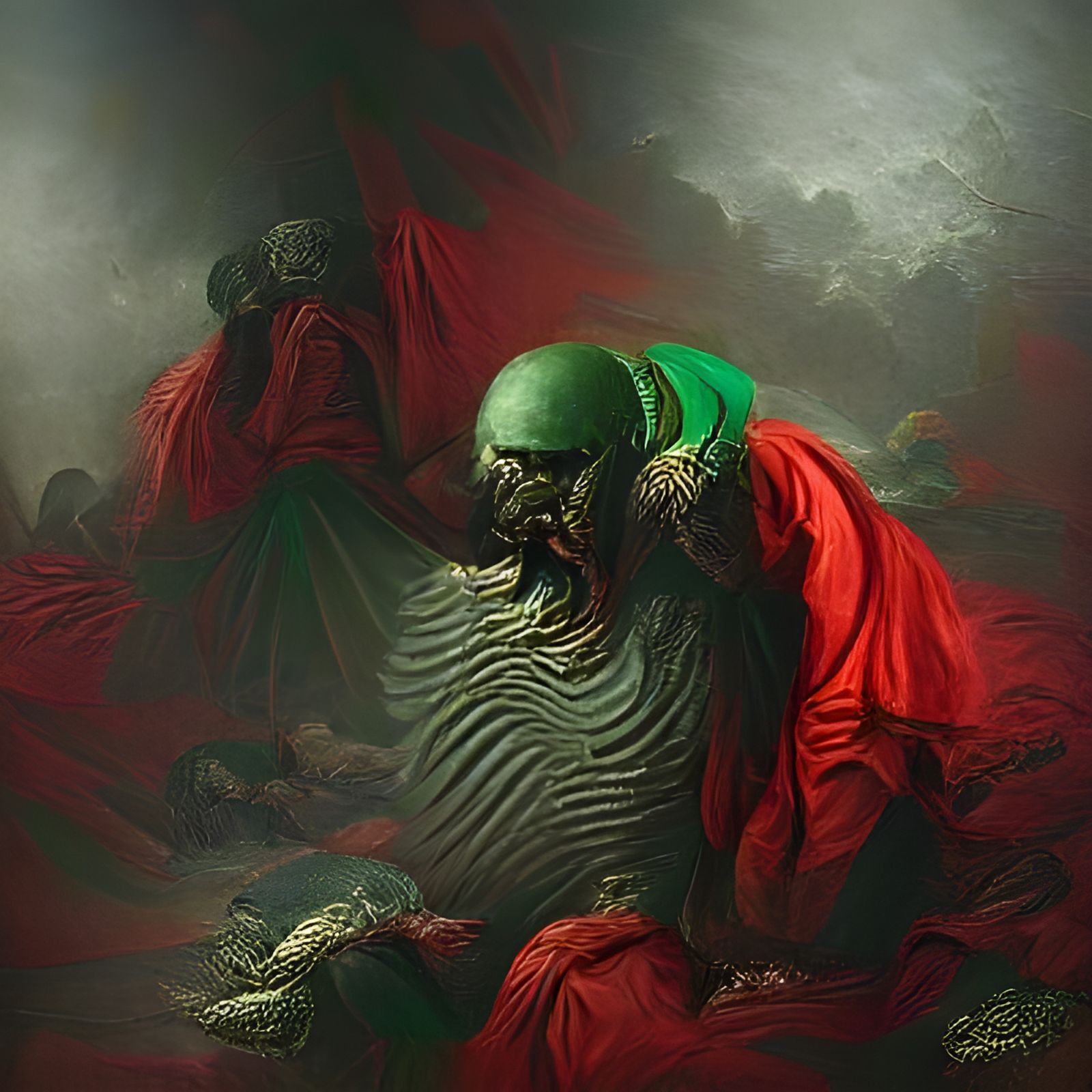 Greed: A Gothic Horror Illustration