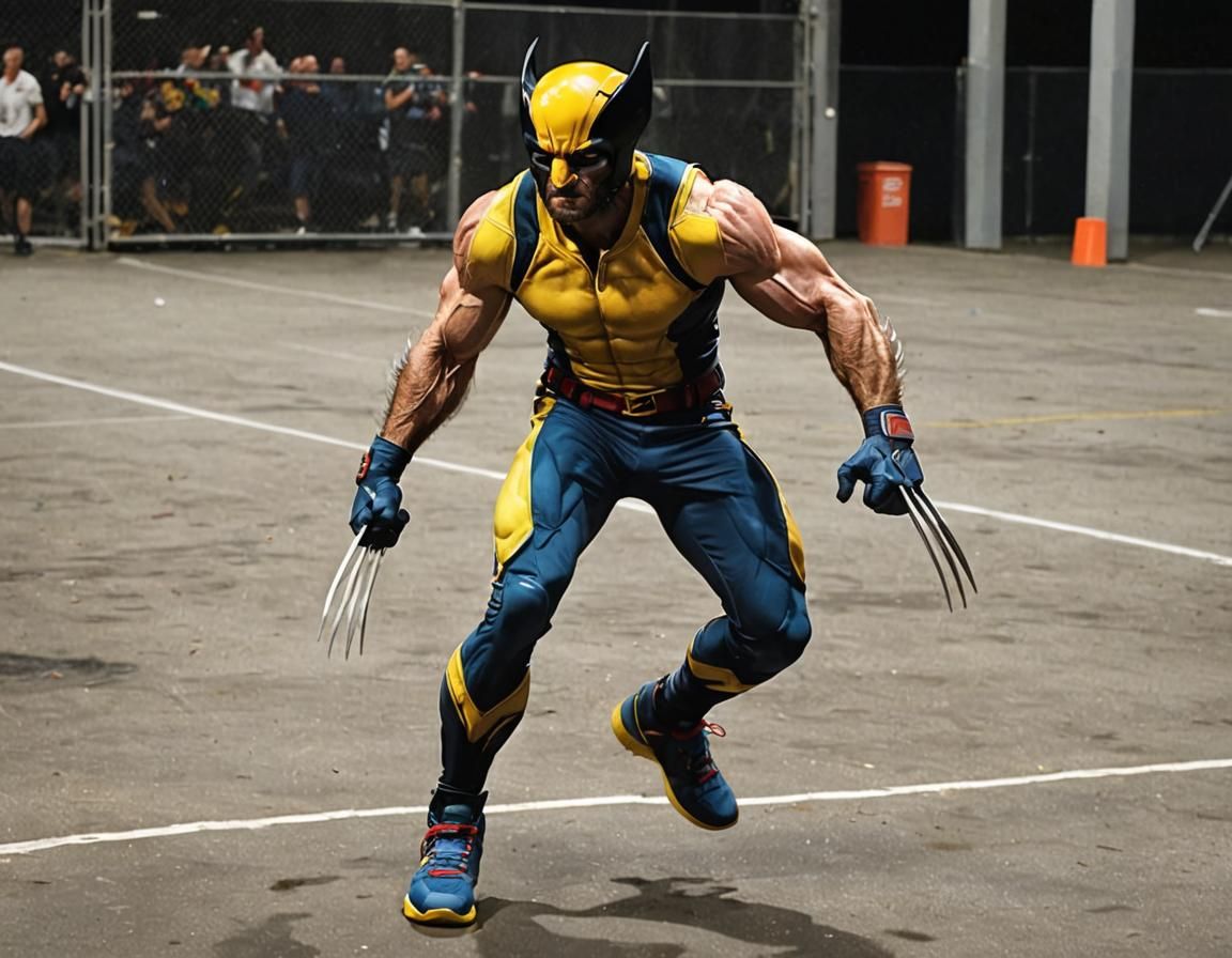 Wolverine Wearing Jordan 5 Sneakers