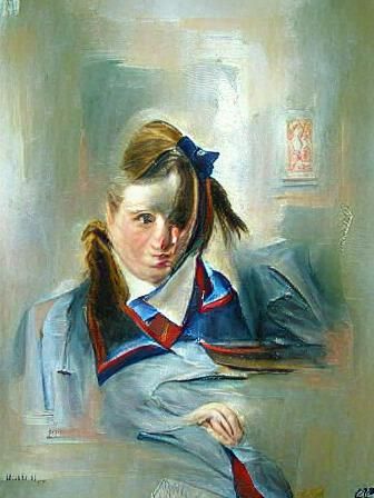 Portrait of a Schoolgirl Created by AI