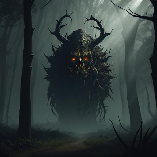 Briarbound Harvester in Dark Fantasy Style