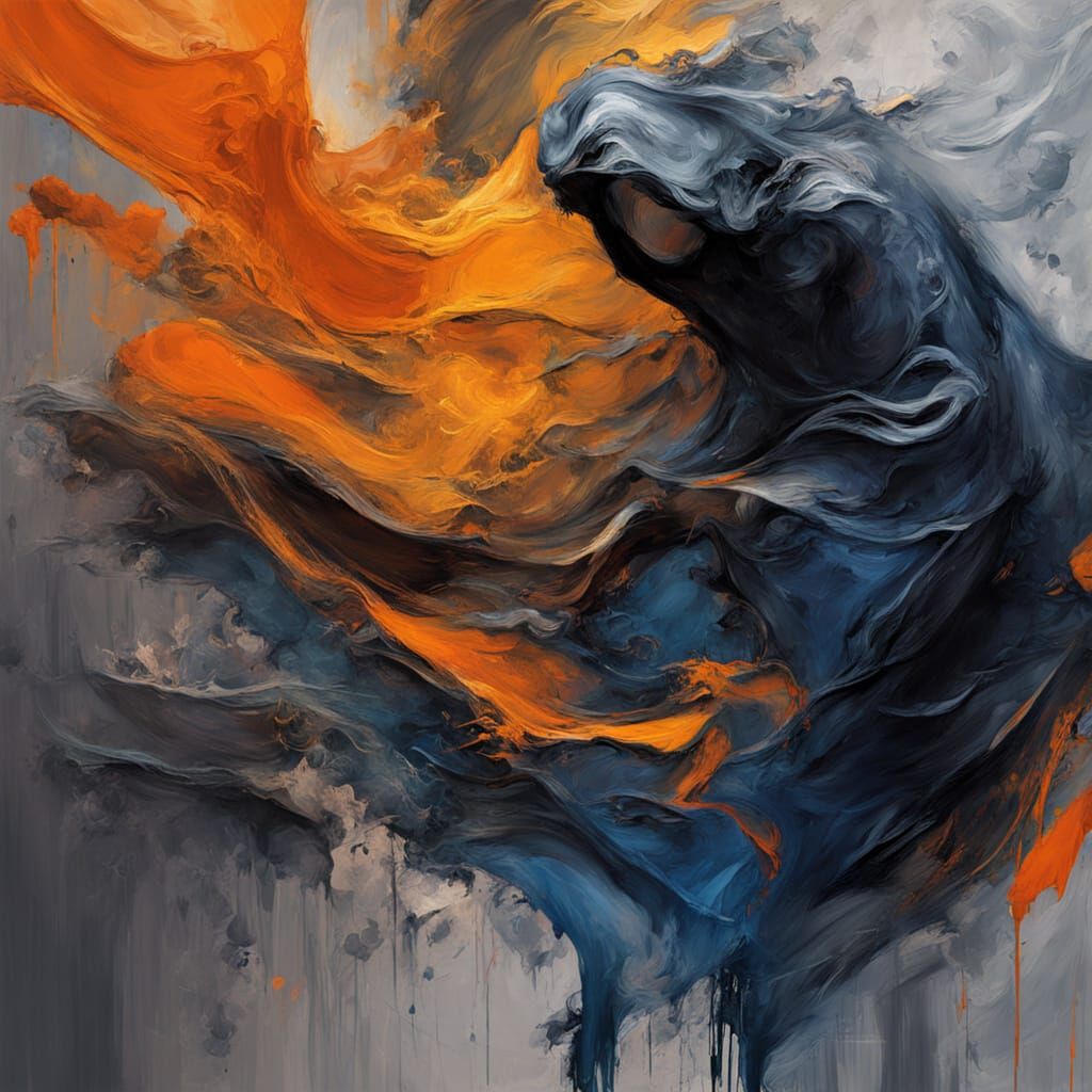 Dark Figure in a Moody, Atmospheric Room