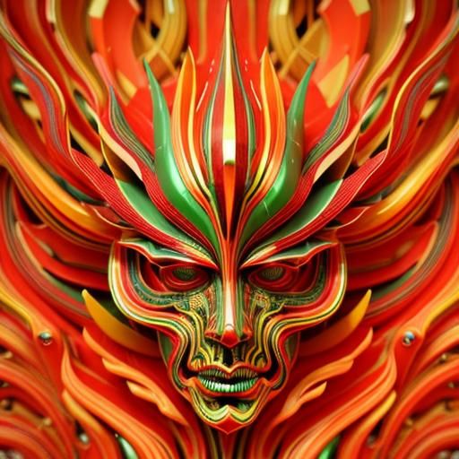 Vibrant Surrealist Design in CGI Style