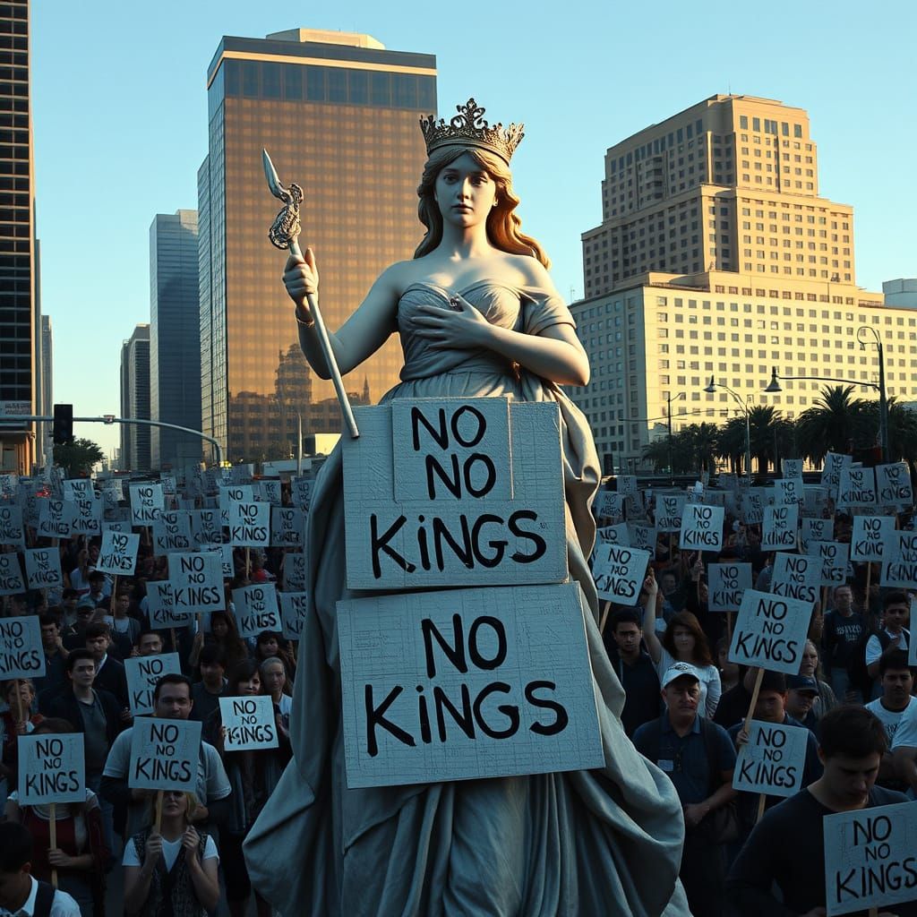 Princess Protests Kings: A Renaissance Style Scene