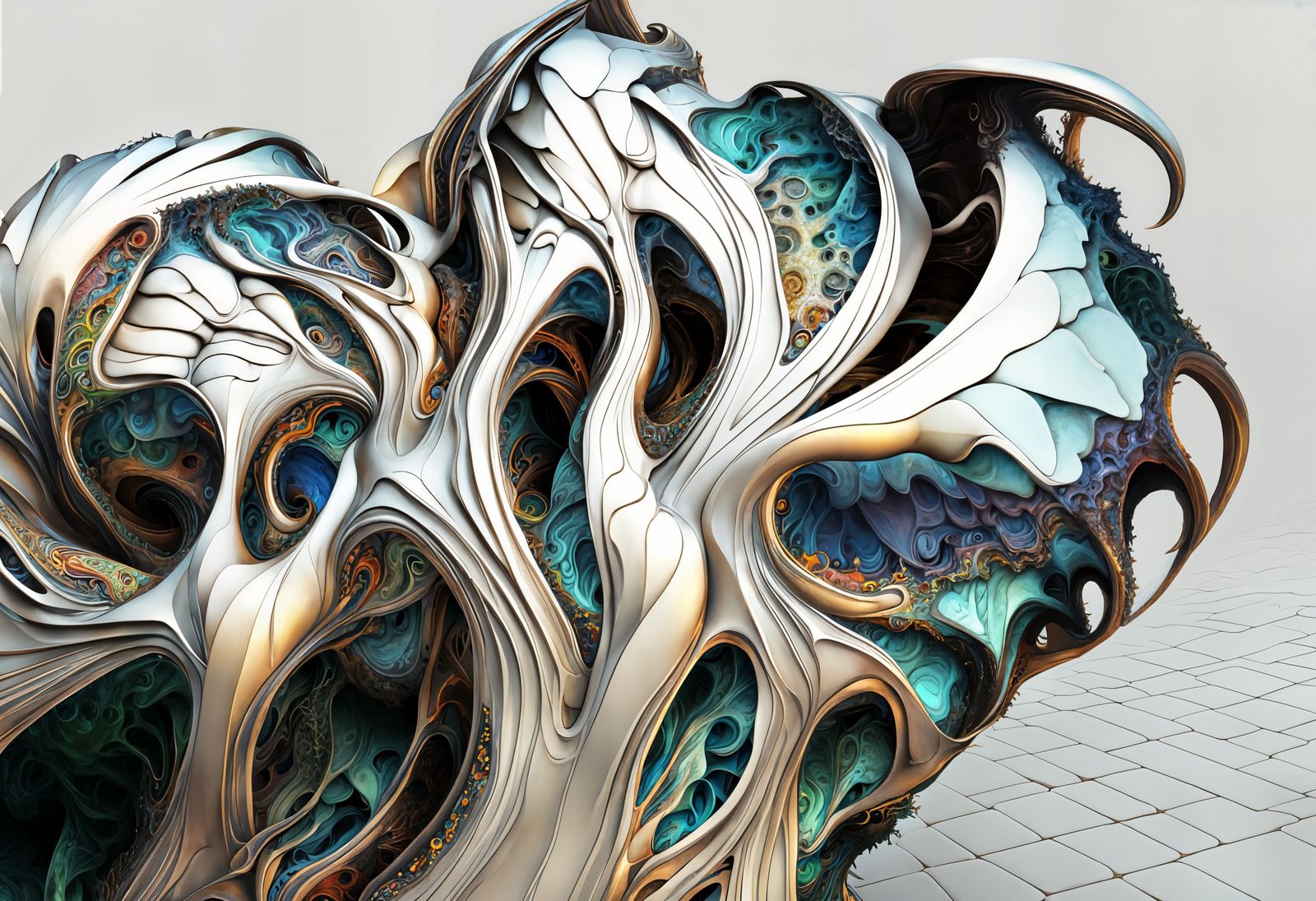 3D Printed - Incredibly Beautiful and Complex inside - as Outside... Couldn't be made any other way...