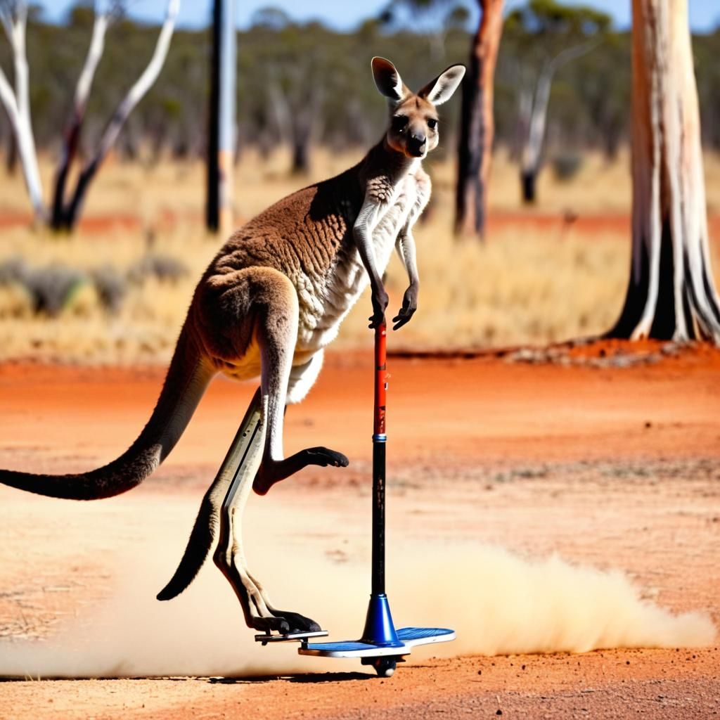 Kangaroo Pogo Stick Adventure in the Outback