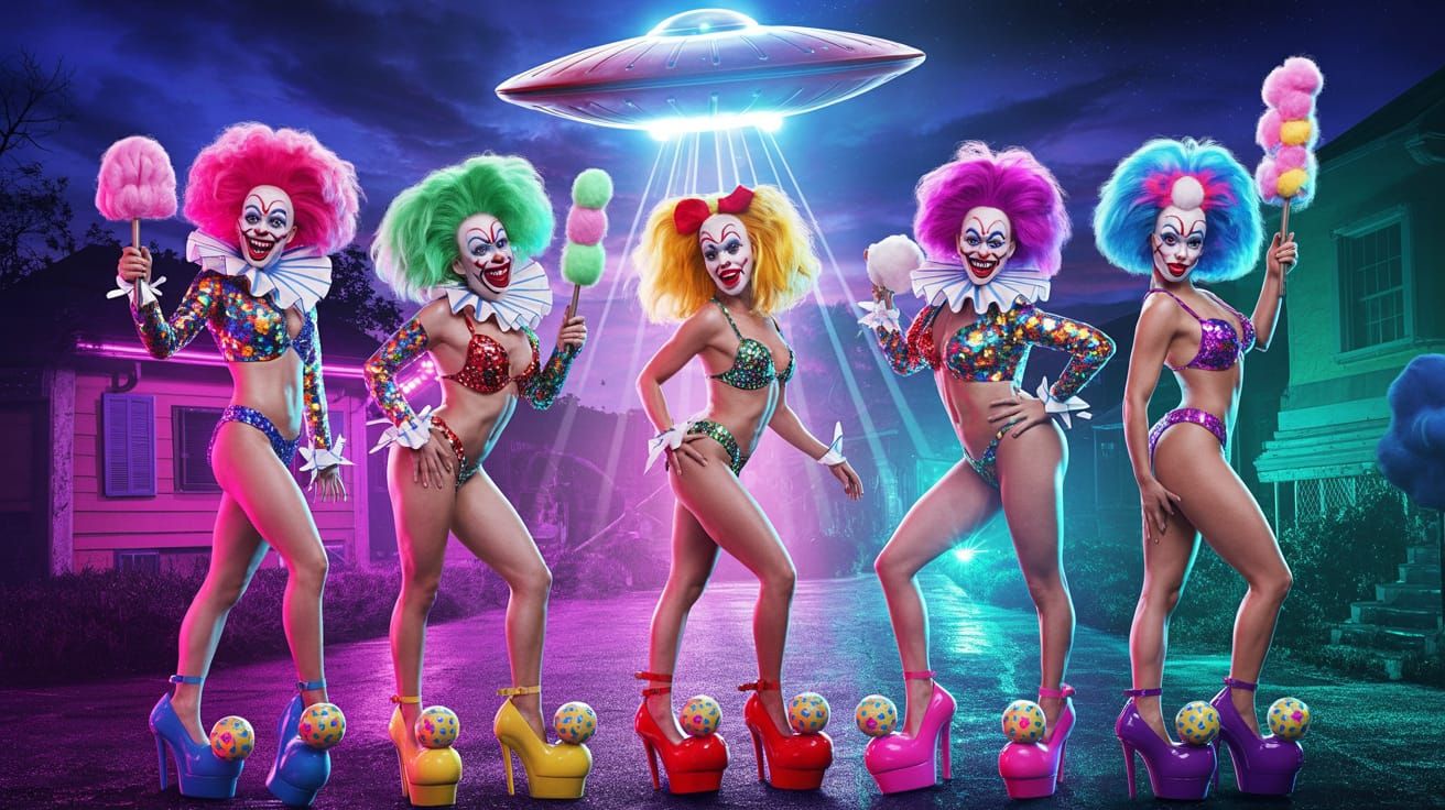 cult classic “Killer Klowns from Outer Space.”