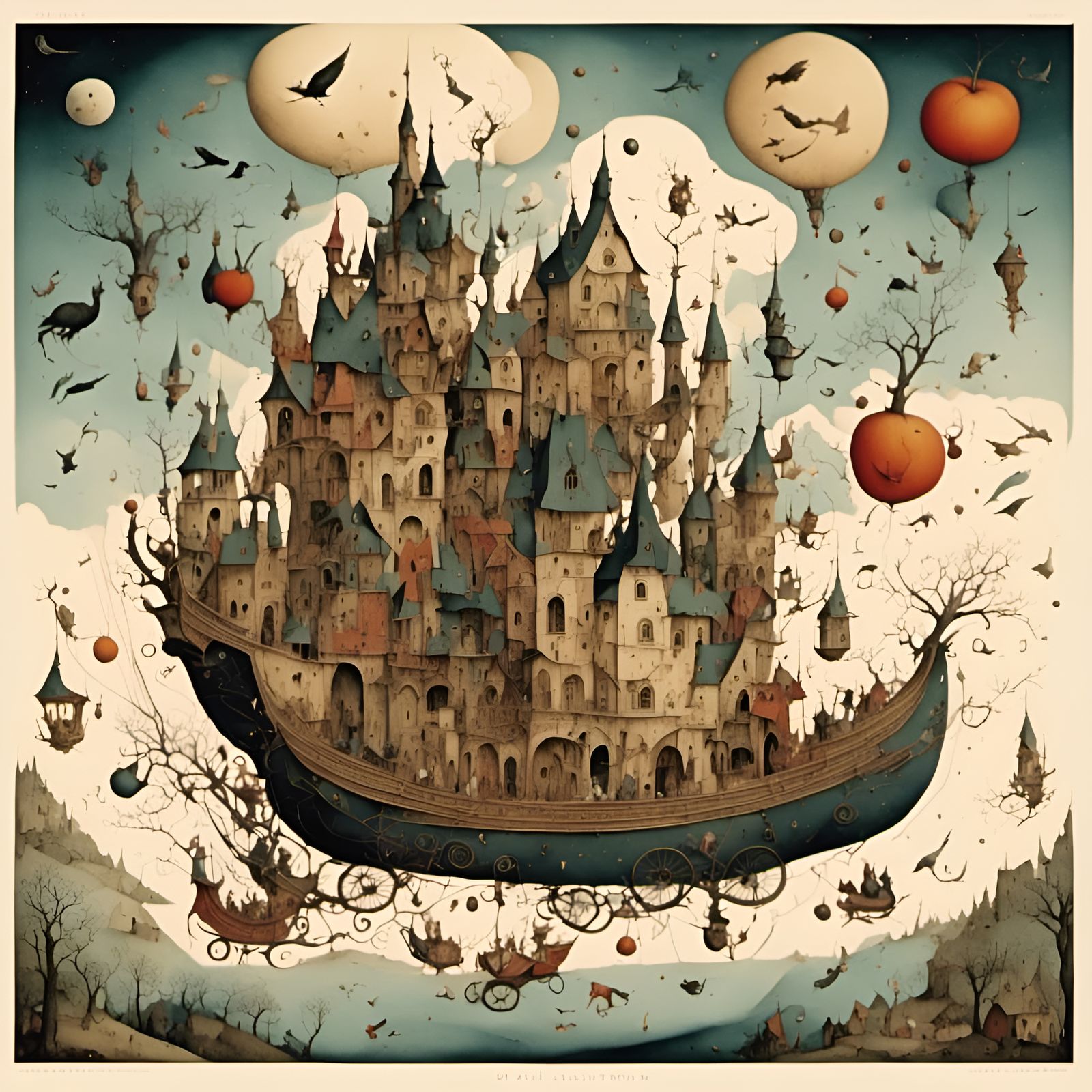 Surreal Watercolor: Ponies, Strudels, and Schnitzel