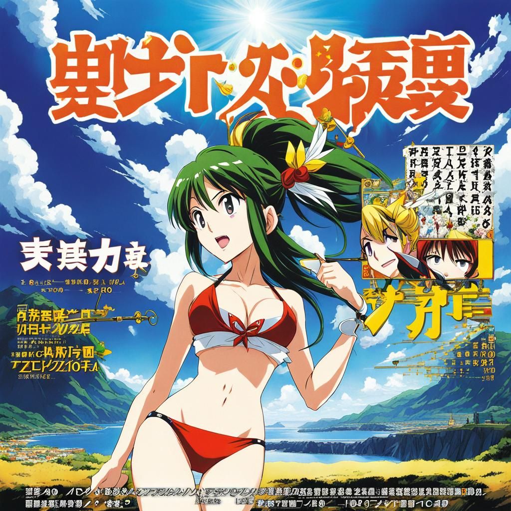 Girl in Chinese Bikini: Anime Key Visual