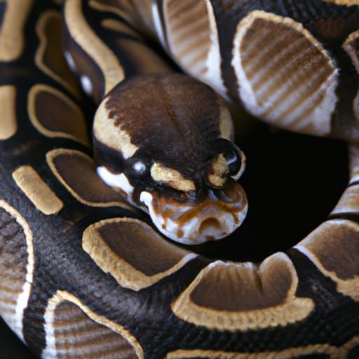 Captivating Ball Python Close-Up
