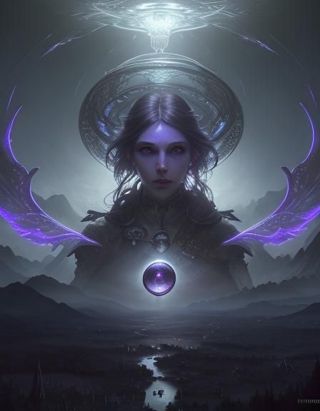 Baroque Science Fantasy Goddess of Vision