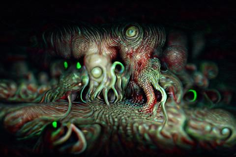 Lovecraftian Horror Scene in 8K Resolution