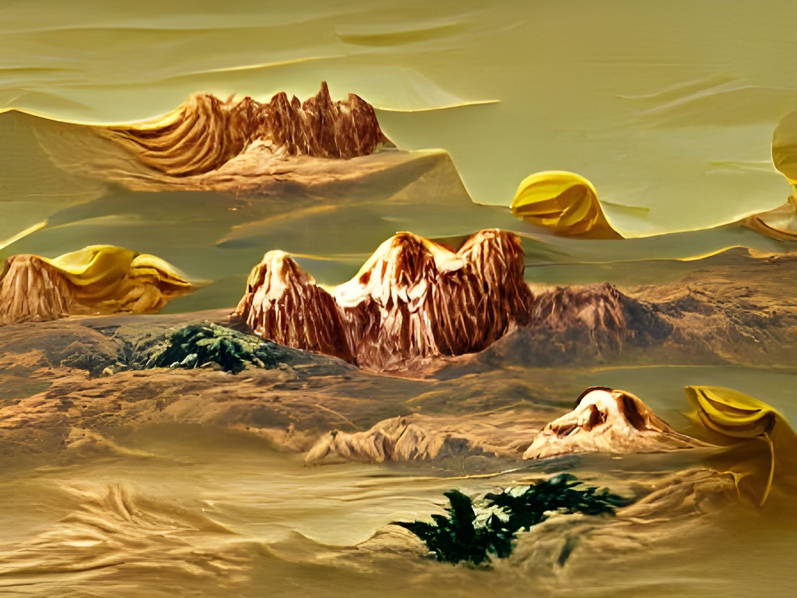 Beautiful Mountain Range on Venus
