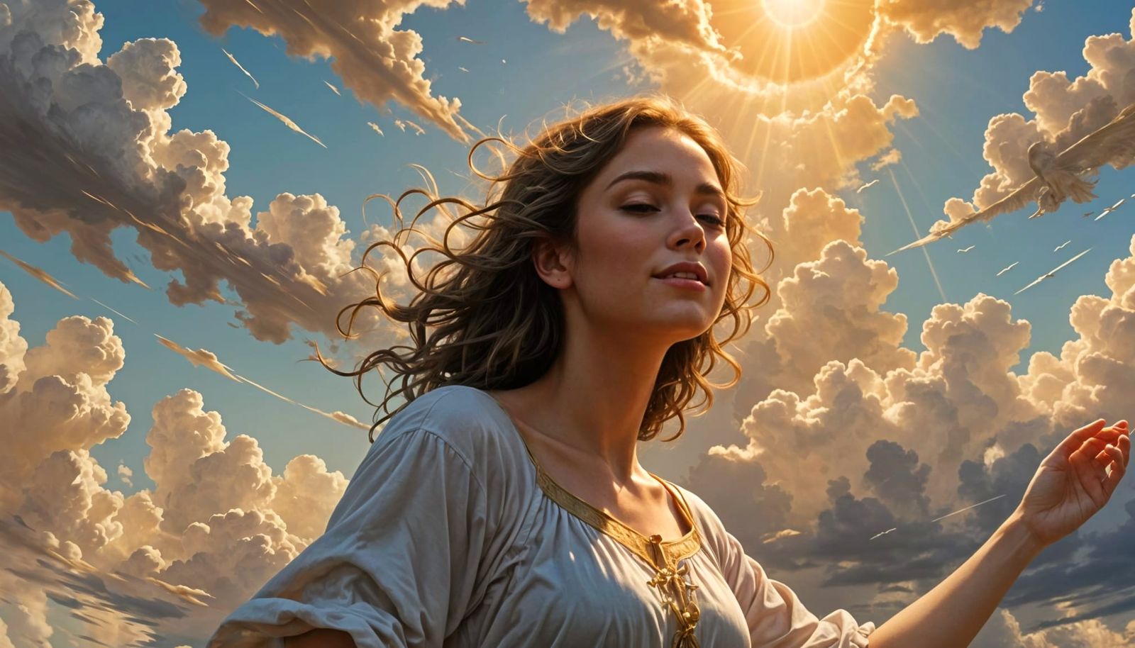 Floating in Heavenly Sunshine