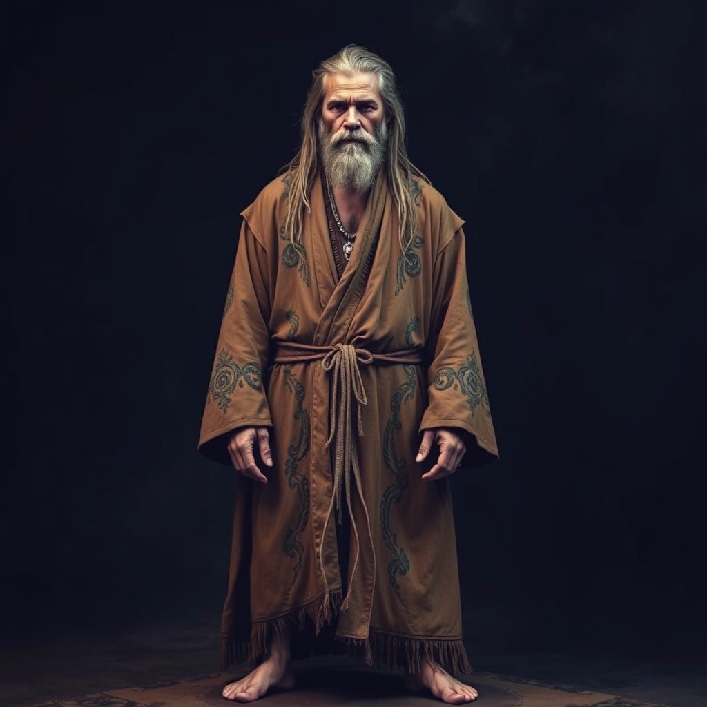 Mystical Hoodoo Practitioner Embodies Primal Power