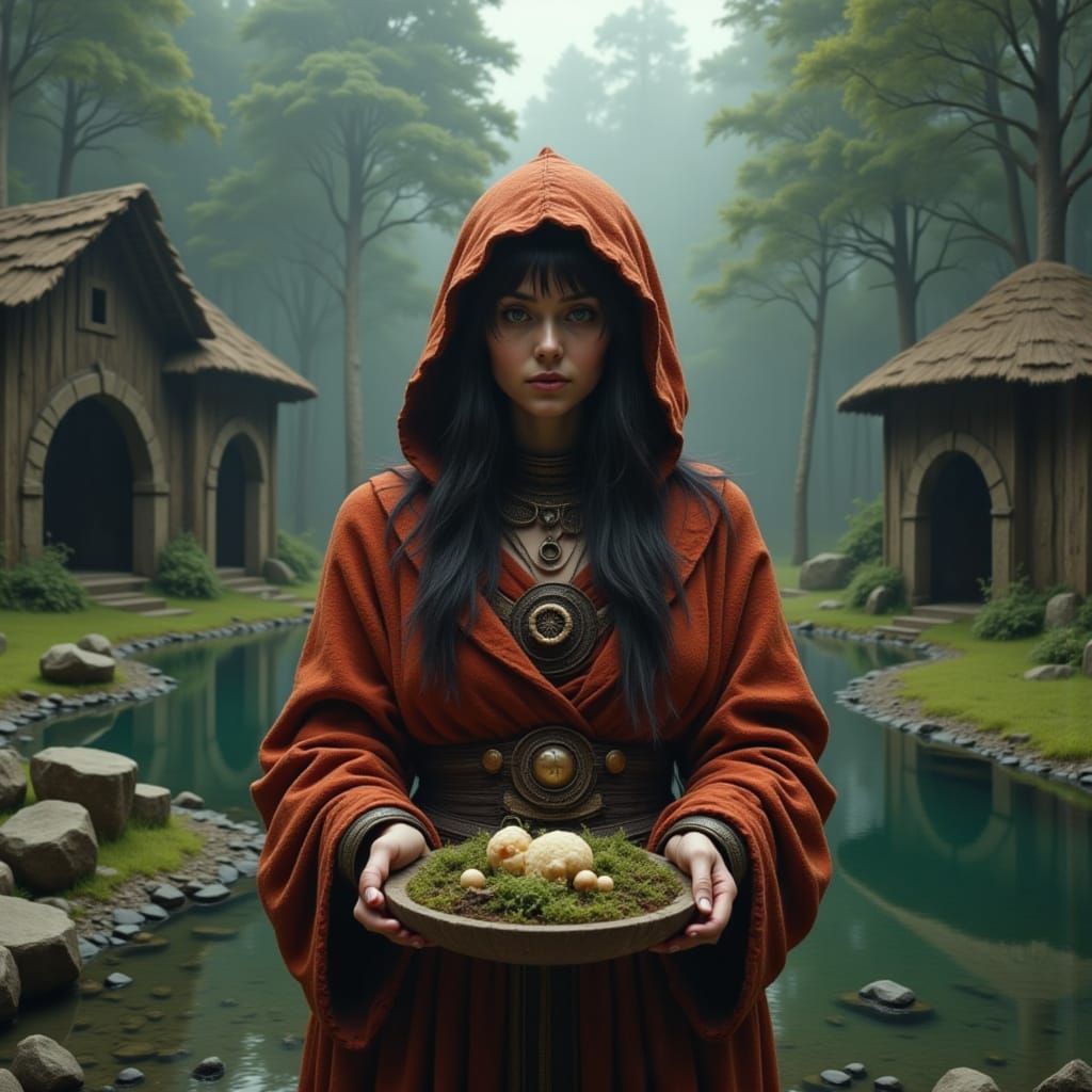 Mystical Shaman by Forest Lake