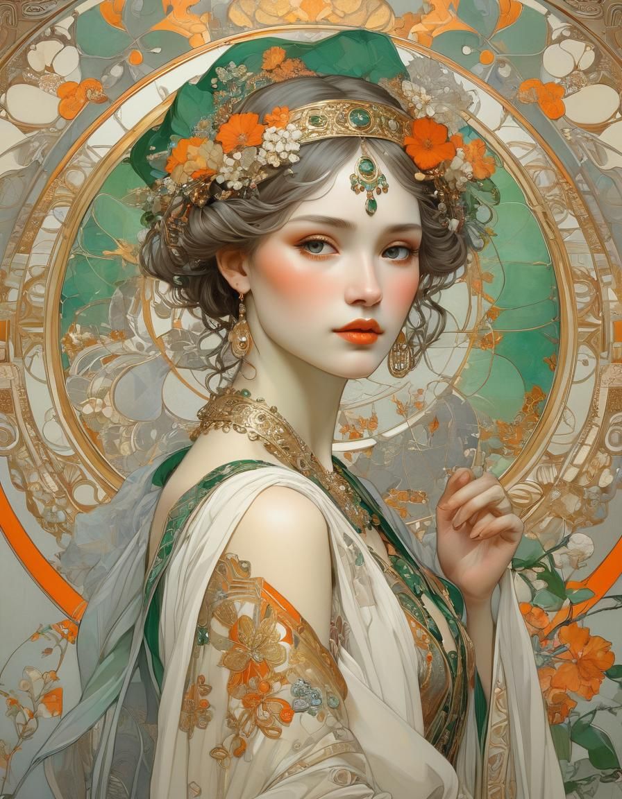 Slavic Beauty in Secession Style