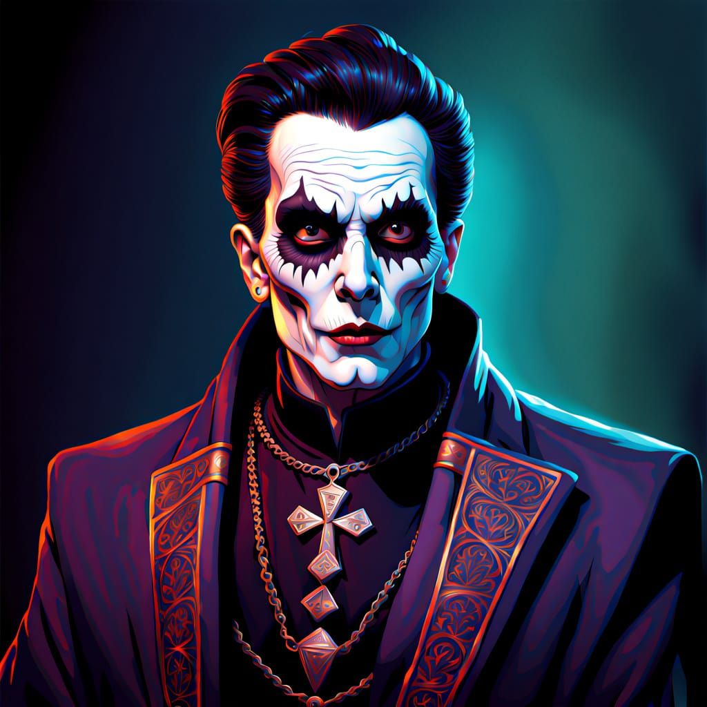 Papa Emeritus IV Caricature Puppet in Spitting Image Style