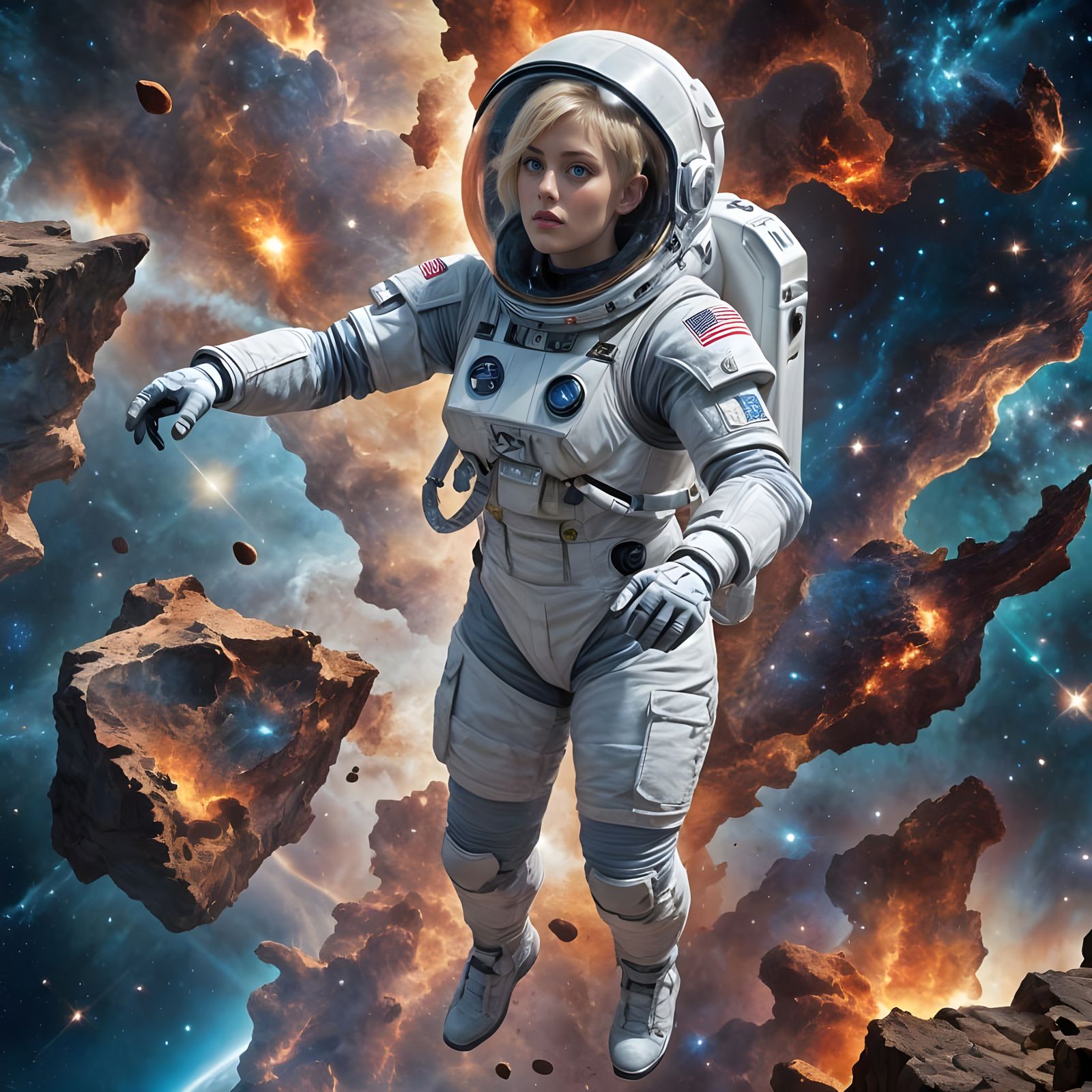 Elegant Space Explorer in Cosmic Landscape