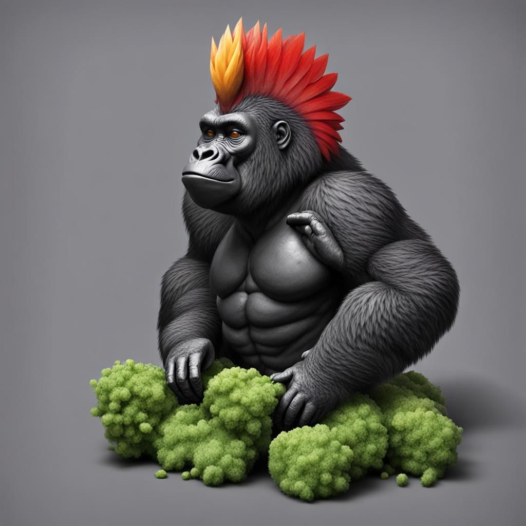 A Gorilla Chicken Hybrid Creature