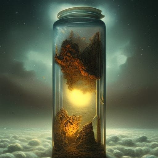 Moonscape in a Jar: Digital Matte Painting