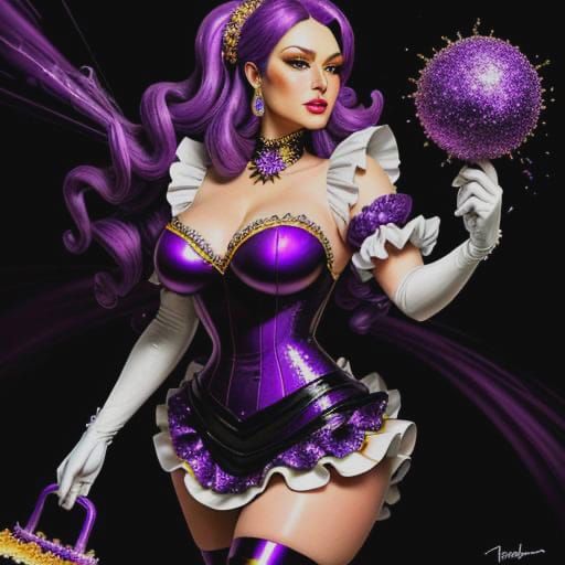 Mega Maid in Oil Painting Style