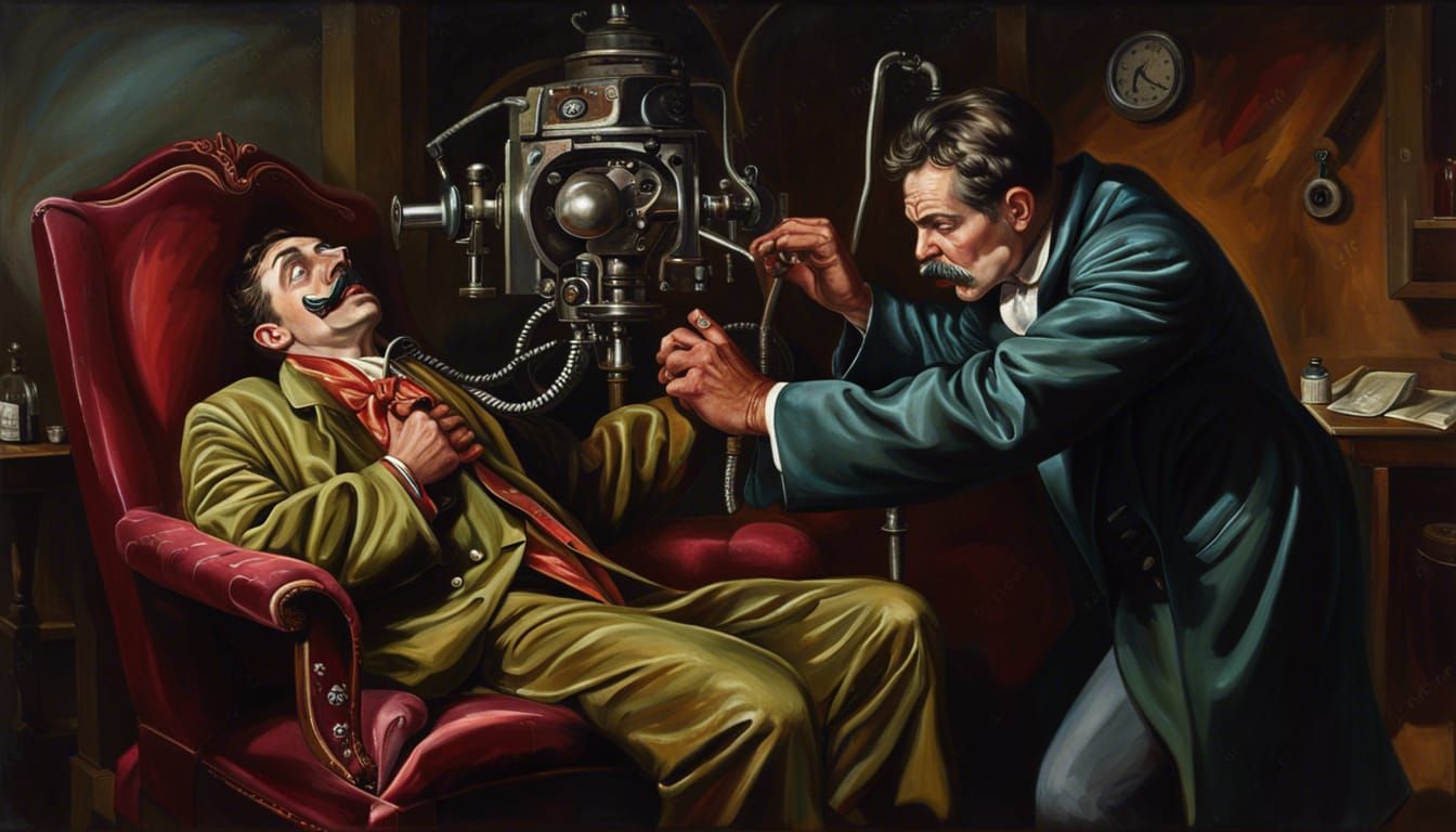Victorian Gentleman's Last Gasp Before Scientific Machine