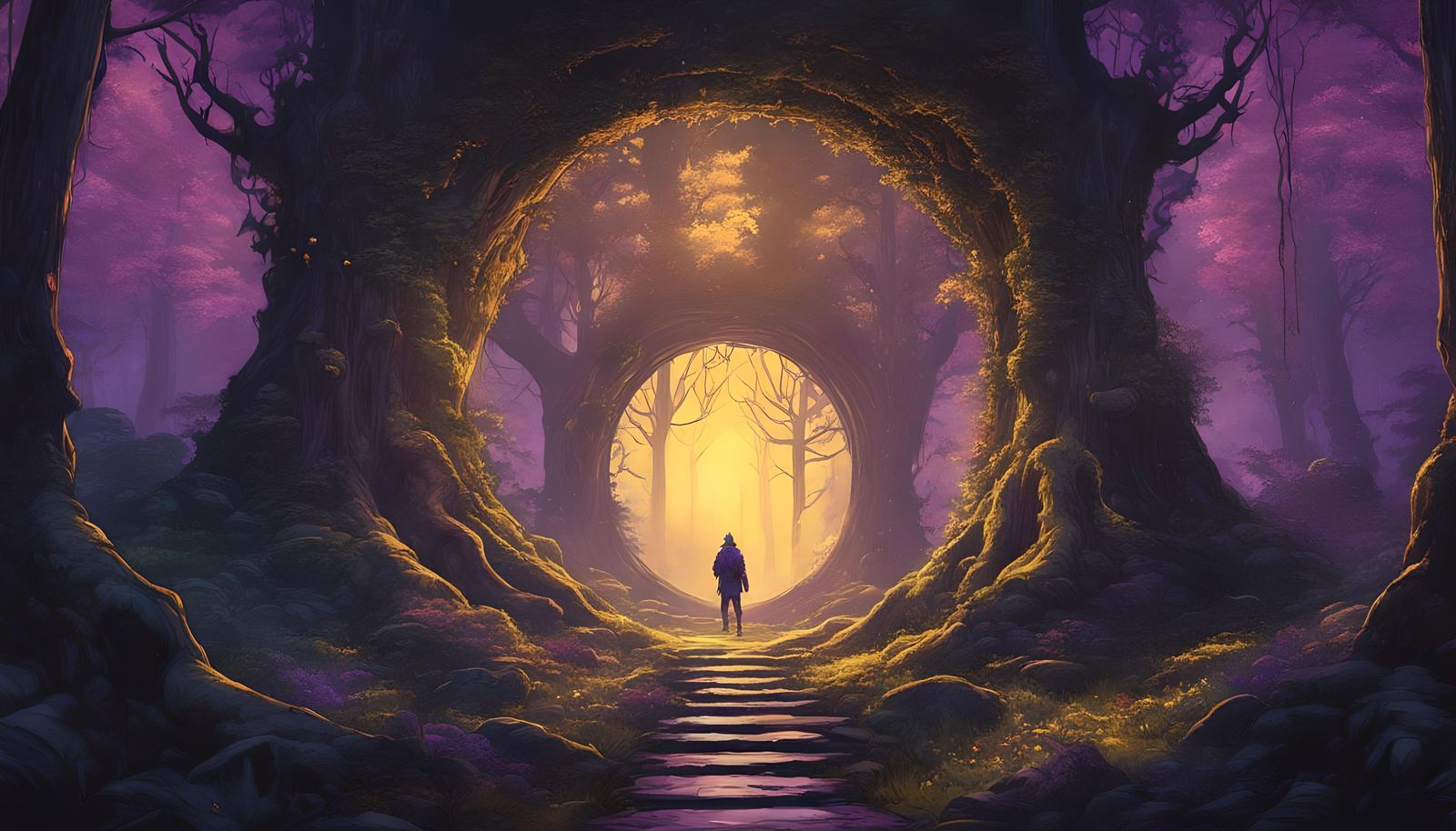 Mystical Forest Portal to Another World