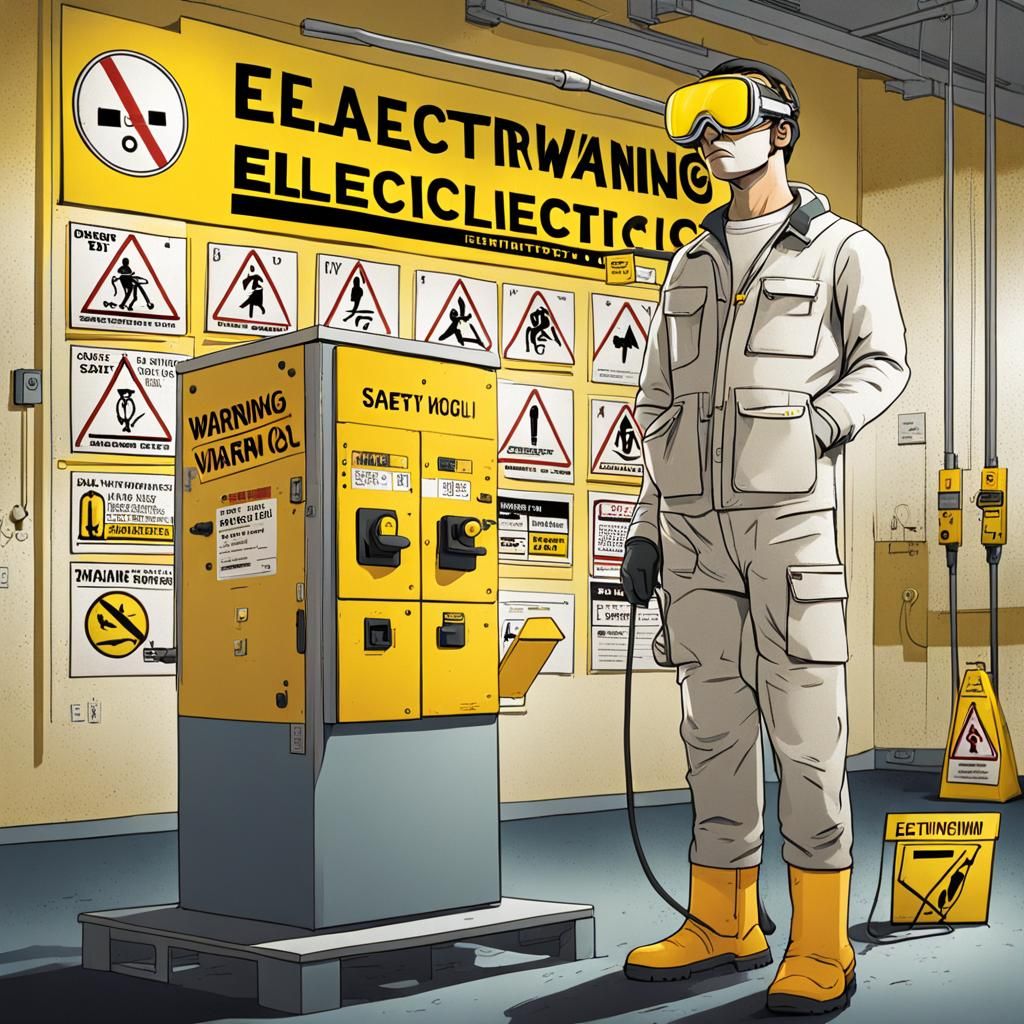 Electrical Safety Concept Art with Warm Colors
