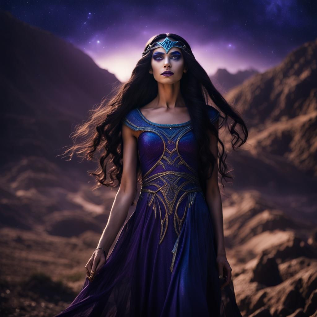 Fantasy Elf Portrait with Egyptian Goddess Makeup