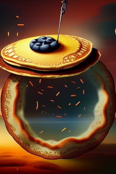 Interdimensional Pancake Hole: Cinematic Digital Painting