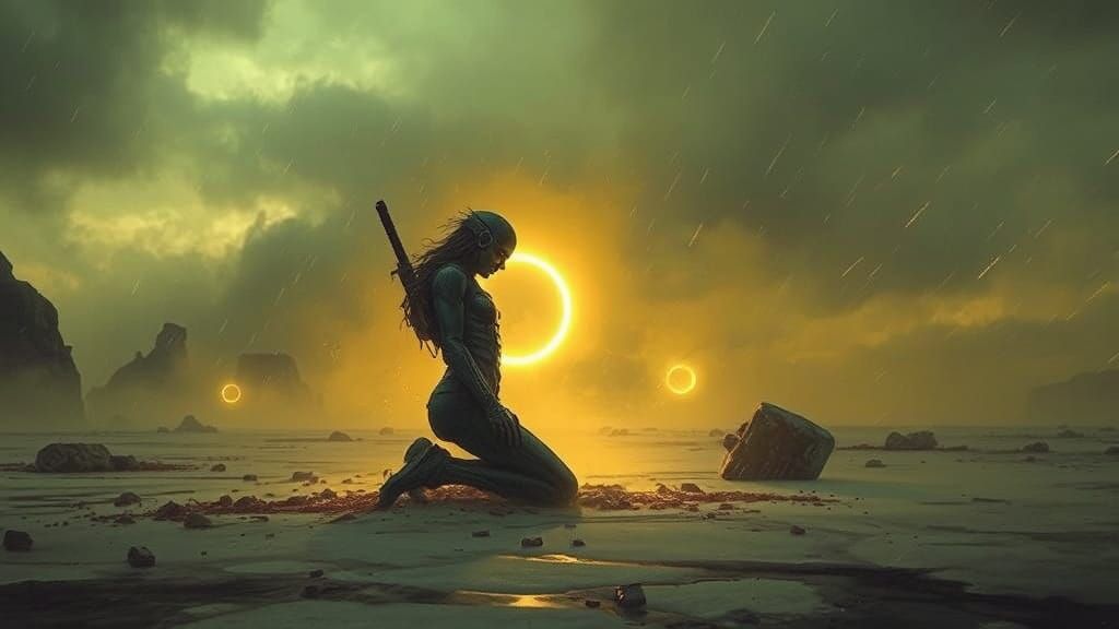 Chemical halo
Burning bright in a sodium haze
All meaning is...