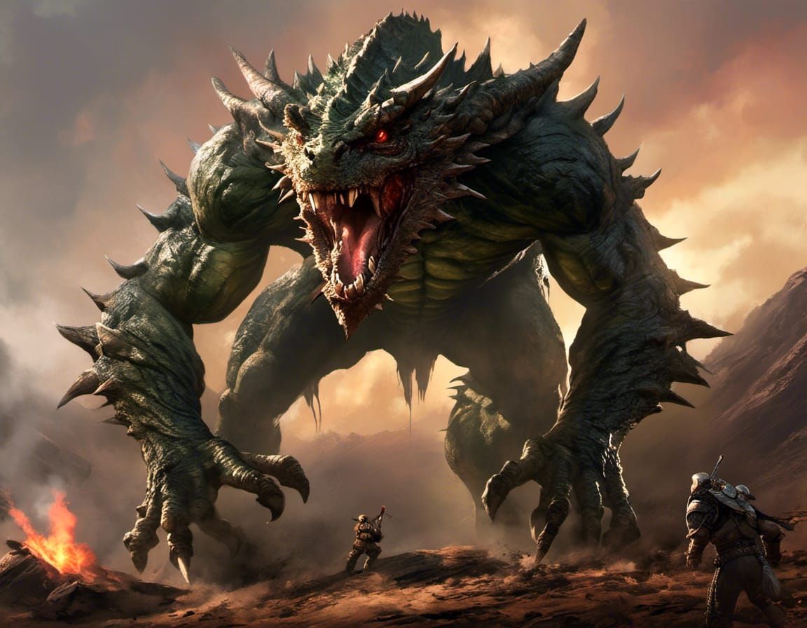 Creature From the Black Lagoon Portrait in Splash Art