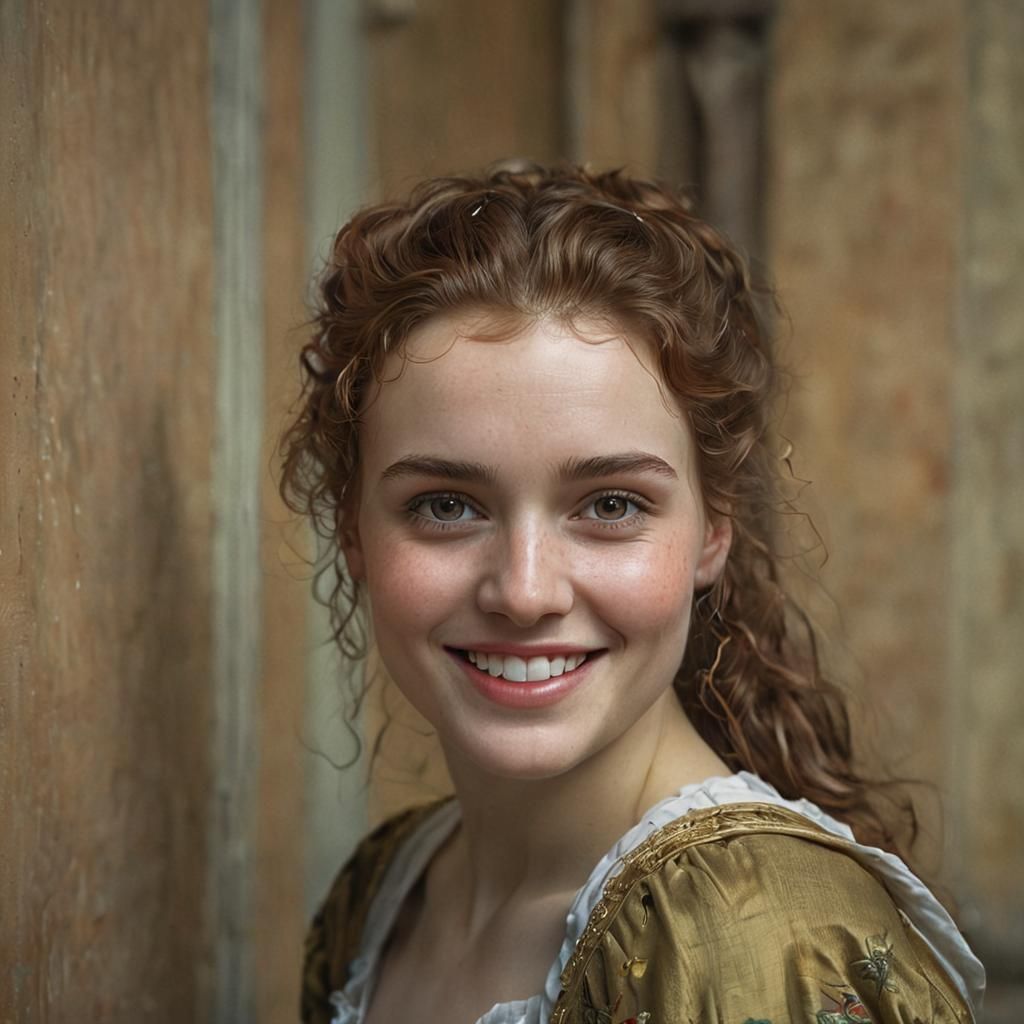 Woman with a Smile: A Pre-Raphaelite Close-Up