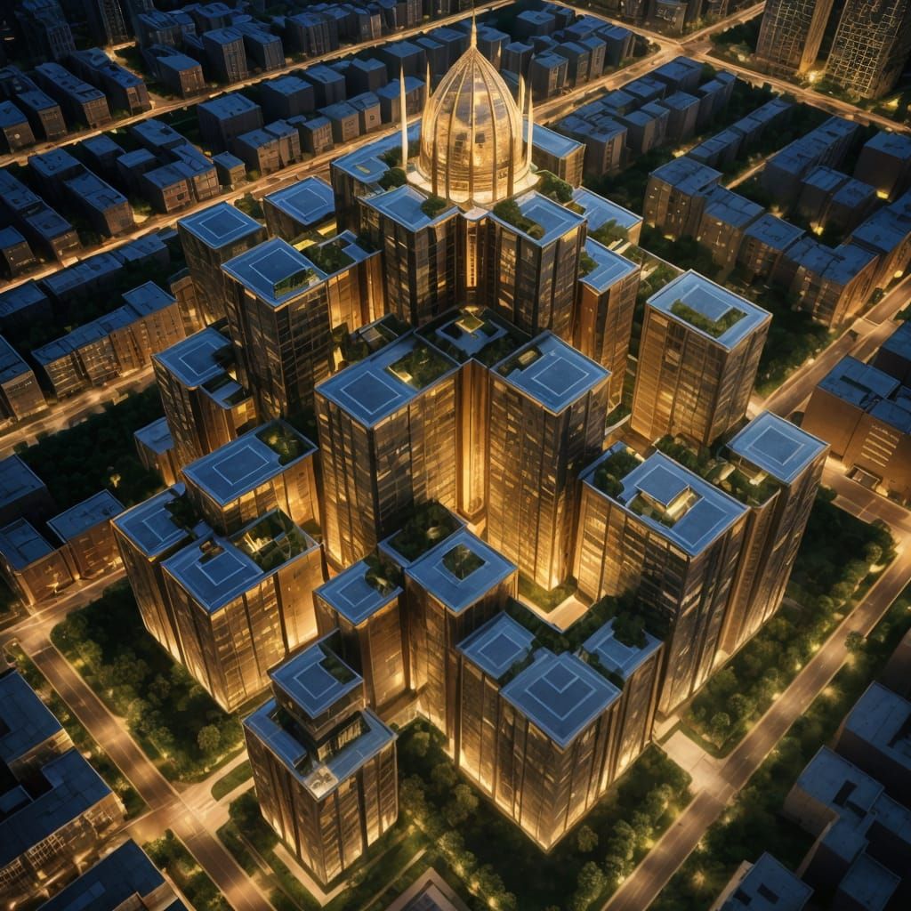 Eco-Friendly Megastructure Arcology Earth Art