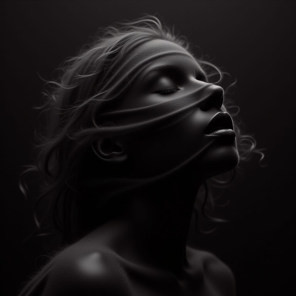 Minimalist Survival Message on Black Background