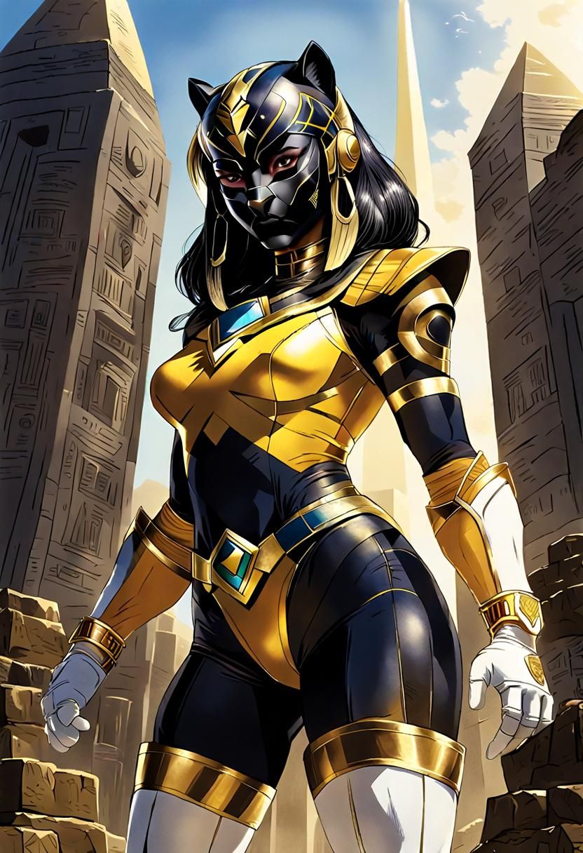 Colossal Egyptian Power Ranger Panther in Frank Paur Style