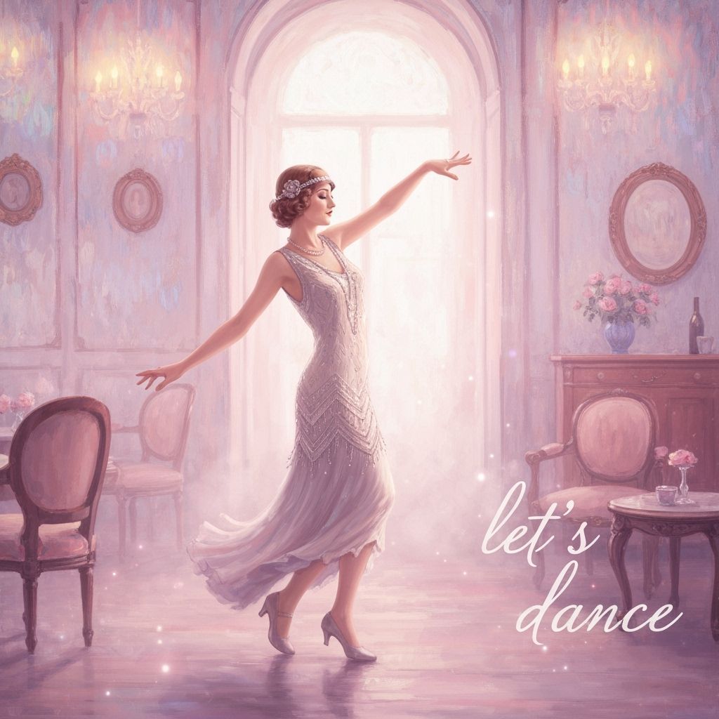 1920s Flapper Dancing in Ethereal Speakeasy