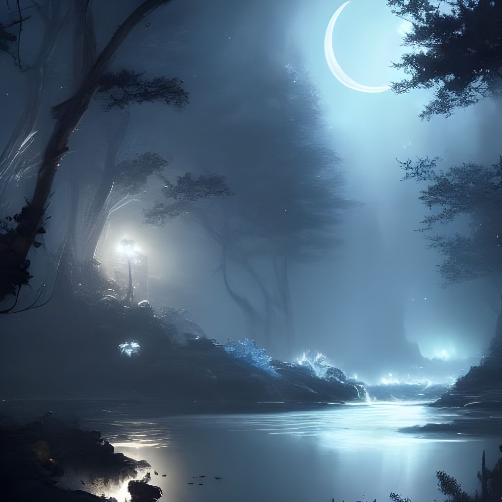 Moonlight nightscape