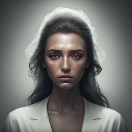 Hyper-Realistic Clone Portrait in Metallic Lab