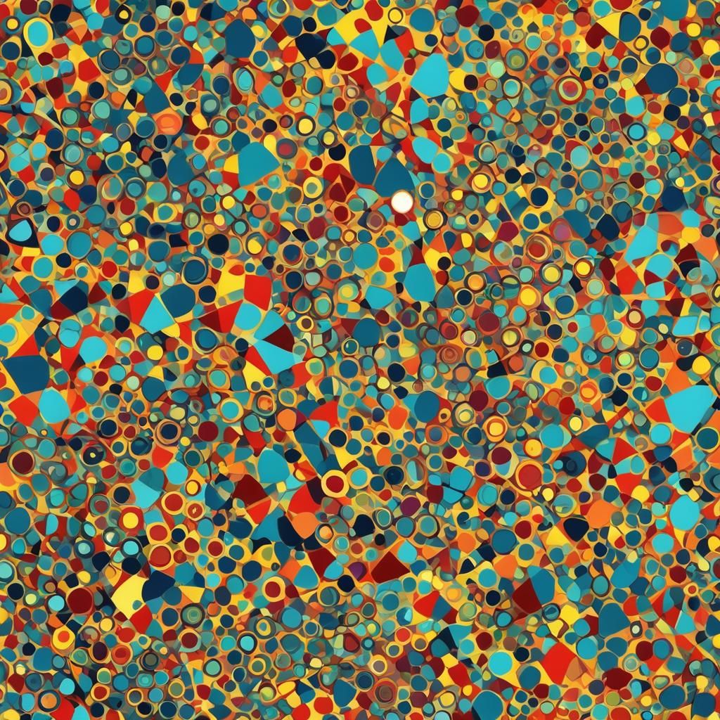 Abstract Art with Fine Shapes and Colors