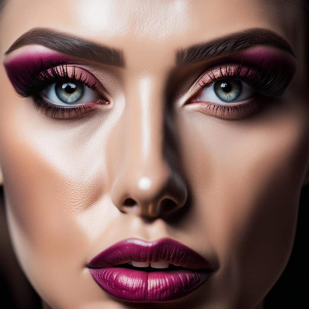 Photogenic (The arc of an eye of a beautiful caucasian young...