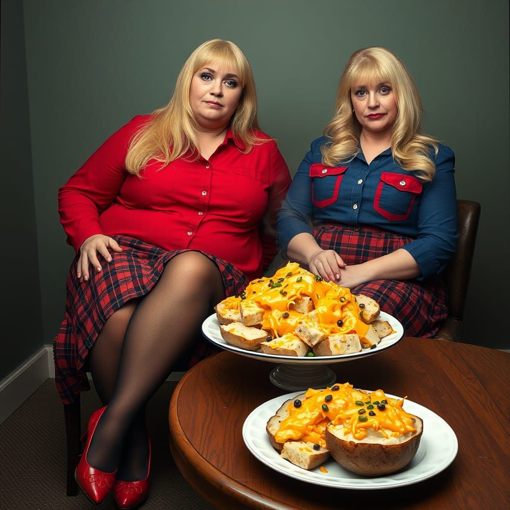 Surreal Portraits of Blondes in Retro-Inspired Outfits