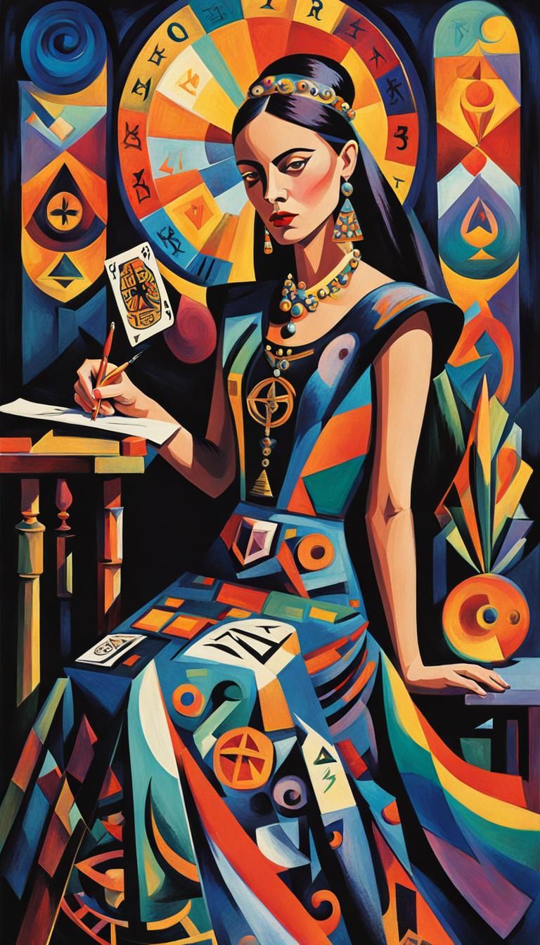 Cubist Designer Creates Death Tarot Card in Fauvist Colors