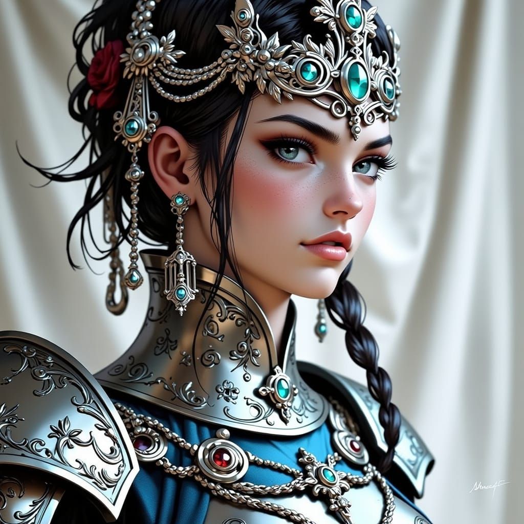 Regal War Empress Mellysia in Ancient Armor