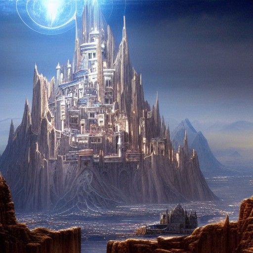 Epic Gondolin Digital Matte Painting