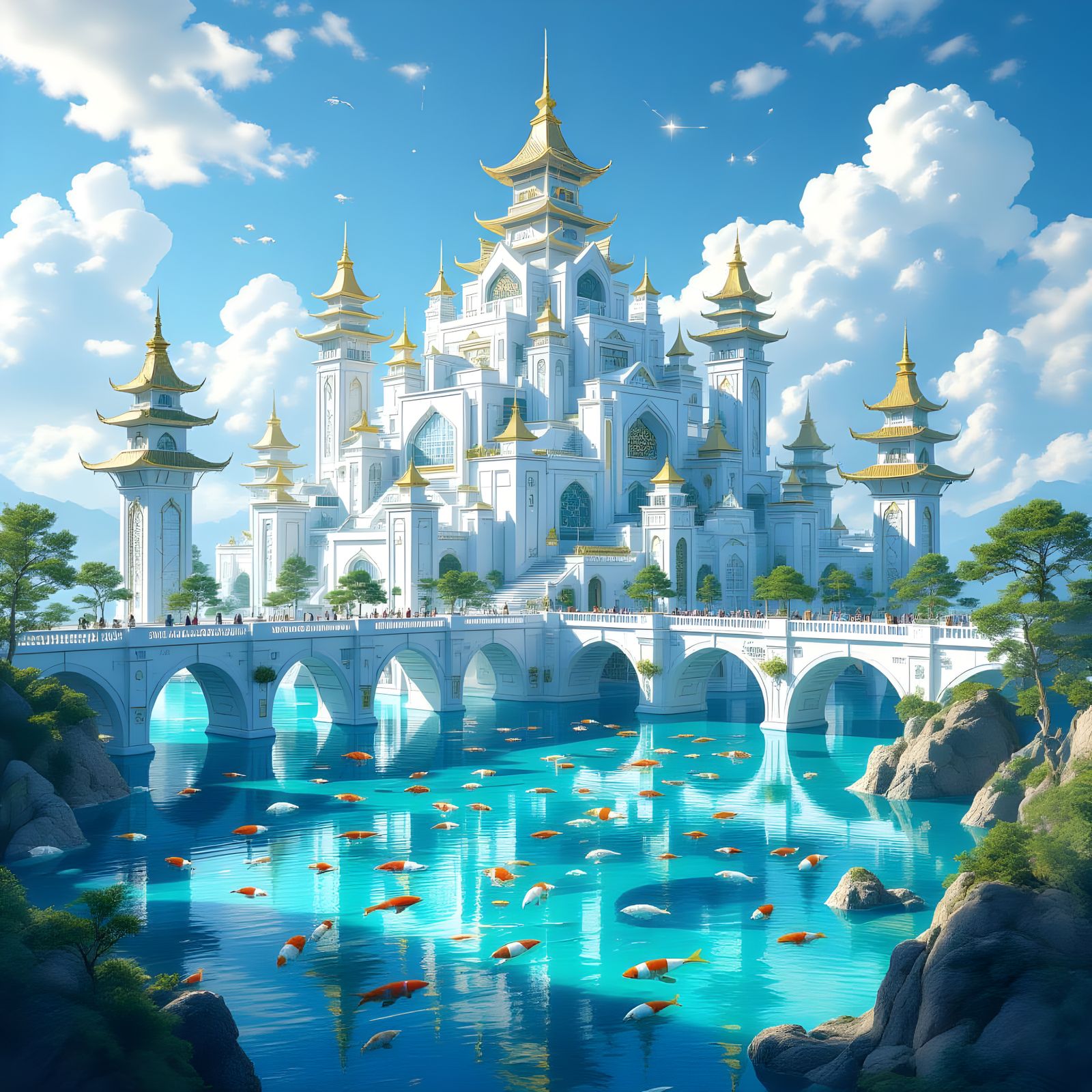 Atlantis Rises: A Japanese Geometric Metropolis