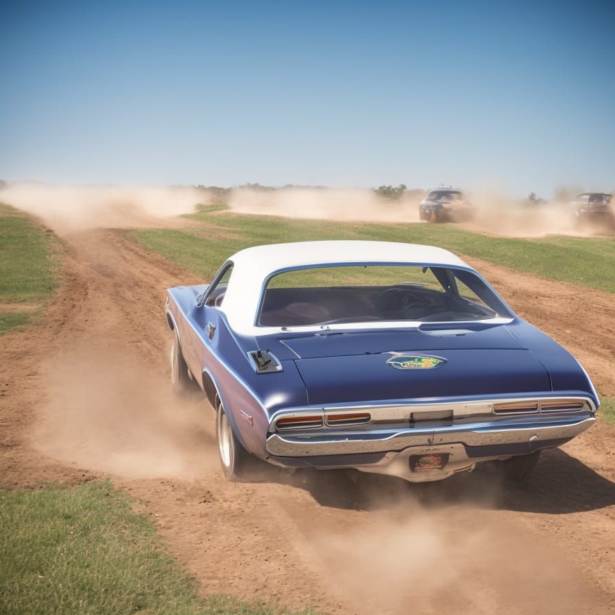 1960s Dodge Challenger Races Off-Road