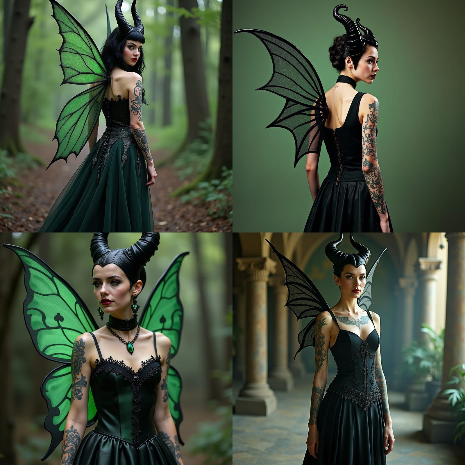 Gothic Tinkerbell with Tattoos
