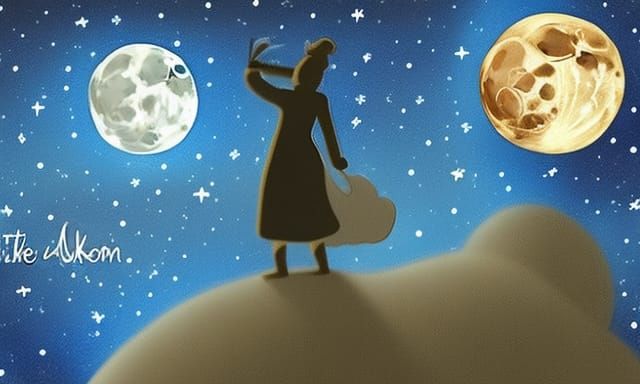 Dramatic Moons in Maximalist Digital Painting